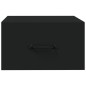 Comodini a Muro 2 pz Neri 35x35x20 cm Comodini a Muro 2 pz Neri 35x35x20 cm