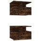 Comodini Pensili Rovere Fumo 2pz 40x31x27 cm Legno Multistrato Comodini Pensili Rovere Fumo 2pz 40x31x27 cm Legno Multistrato