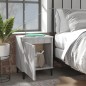 Comodini con Gambe in Metallo 2 pz Grigio Sonoma 40x30x50 cm Comodini con Gambe in Metallo 2 pz Grigio Sonoma 40x30x50 cm