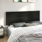 Testiera per Letto Nera 184x6x82,5 cm in Legno Massello di Pino Testiera per Letto Nera 184x6x82,5 cm in Legno Massello di Pino
