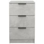vidaXL Comodino Grigio Cemento 40x36x65 cm vidaXL Comodino Grigio Cemento 40x36x65 cm