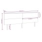 Testiera per Letto Nera 184x6x82,5 cm in Legno Massello di Pino Testiera per Letto Nera 184x6x82,5 cm in Legno Massello di Pino