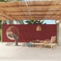 Tenda da Sole Laterale Retrattile per Patio 180x600 cm Rossa Tenda da Sole Laterale Retrattile per Patio 180x600 cm Rossa