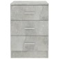 Comodini 2 pz Grigio Cemento 38x35x56 cm in Truciolato Comodini 2 pz Grigio Cemento 38x35x56 cm in Truciolato