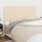 vidaXL Testiera 4 pz Crema 100x5x78/88 cm in Tessuto vidaXL Testiera 4 pz Crema 100x5x78/88 cm in Tessuto