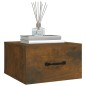 Comodino a Muro Rovere Fumo 35x35x20 cm Comodino a Muro Rovere Fumo 35x35x20 cm