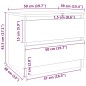 Comodino Rovere Fumo 50x39x43,5 cm in Legno Multistrato Comodino Rovere Fumo 50x39x43,5 cm in Legno Multistrato