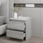 Comodino Grigio Sonoma 45x34,5x44,5 cm in Truciolato