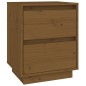Comodini 2 pz Miele 40x35x50 cm in Legno Massello di Pino Comodini 2 pz Miele 40x35x50 cm in Legno Massello di Pino