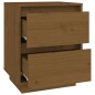 Comodini 2 pz Miele 40x35x50 cm in Legno Massello di Pino Comodini 2 pz Miele 40x35x50 cm in Legno Massello di Pino