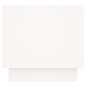 Comodino Bianco 35x34x32 cm in Legno Massello di Pino Comodino Bianco 35x34x32 cm in Legno Massello di Pino