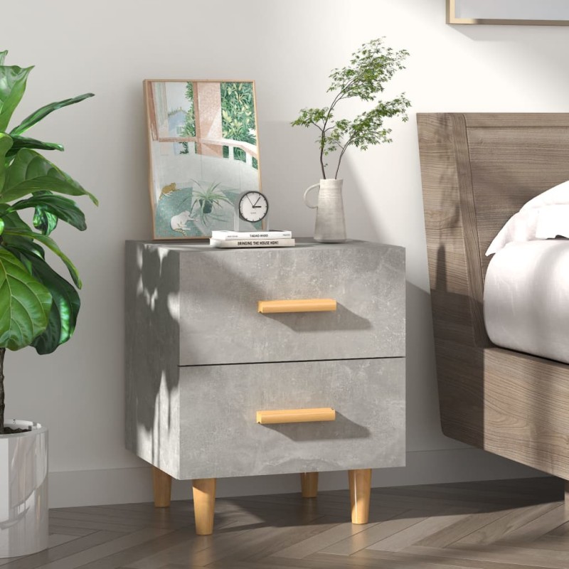 Comodino Grigio Cemento 40x35x47,5 cm Comodino Grigio Cemento 40x35x47,5 cm