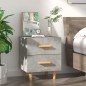 Comodino Grigio Cemento 40x35x47,5 cm Comodino Grigio Cemento 40x35x47,5 cm