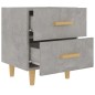 Comodino Grigio Cemento 40x35x47,5 cm Comodino Grigio Cemento 40x35x47,5 cm