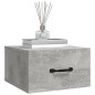 Comodino a Muro Grigio Cemento 35x35x20 cm Comodino a Muro Grigio Cemento 35x35x20 cm
