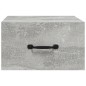 Comodino a Muro Grigio Cemento 35x35x20 cm Comodino a Muro Grigio Cemento 35x35x20 cm
