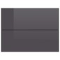 Comodino Grigio Lucido 40x30x30 cm in Truciolato Comodino Grigio Lucido 40x30x30 cm in Truciolato
