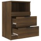 Comodino Rovere Marrone in Legno Multistrato Comodino Rovere Marrone in Legno Multistrato