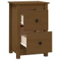 Comodini 2 pz Miele 40x35x61,5 cm in Legno Massello di Pino Comodini 2 pz Miele 40x35x61,5 cm in Legno Massello di Pino