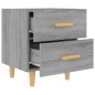 Comodino Grigio Sonoma 40x35x47,5 cm Comodino Grigio Sonoma 40x35x47,5 cm