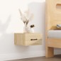 Comodino a Muro Rovere Sonoma 35x35x20 cm Comodino a Muro Rovere Sonoma 35x35x20 cm