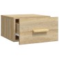 Comodino a Muro Rovere Sonoma 35x35x20 cm Comodino a Muro Rovere Sonoma 35x35x20 cm