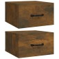 Comodini a Muro 2 pz Rovere Fumo 35x35x20 cm Comodini a Muro 2 pz Rovere Fumo 35x35x20 cm