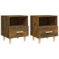 Comodini 2 pz Rovere Fumo 40x35x47 cm Comodini 2 pz Rovere Fumo 40x35x47 cm