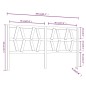 Testiera per Letto Bianca 206x4x100 cm Legno Massello di Pino