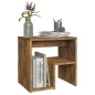 Comodino Rovere Fumo 40x30x40 cm in Legno Multistrato Comodino Rovere Fumo 40x30x40 cm in Legno Multistrato