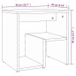 Comodino Rovere Fumo 40x30x40 cm in Legno Multistrato Comodino Rovere Fumo 40x30x40 cm in Legno Multistrato