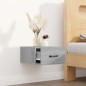 Comodino a Muro Grigio Sonoma 35x35x20 cm Comodino a Muro Grigio Sonoma 35x35x20 cm