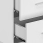 Comodini a Muro 2 pz Bianco Lucido Comodini a Muro 2 pz Bianco Lucido