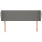 Testiera ad Orecchio Grigio Scuro 147x23x78/88 cm in Tessuto Testiera ad Orecchio Grigio Scuro 147x23x78/88 cm in Tessuto