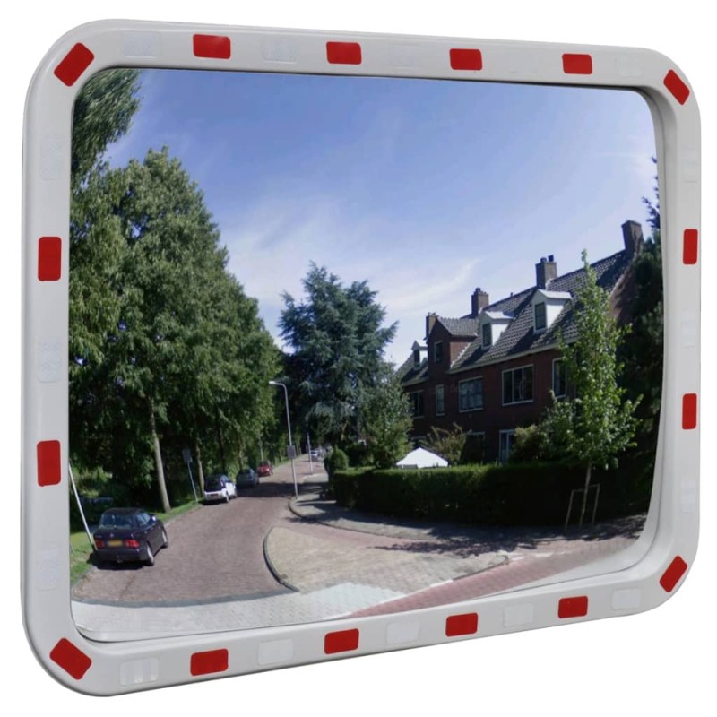 Specchio Traffico Convesso Rettangolare 60x80cm Catarifrangenti Specchio Traffico Convesso Rettangolare 60x80cm Catarifrangenti