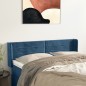 Testiera ad Orecchio Blu Scuro 147x16x78/88 cm in Velluto Testiera ad Orecchio Blu Scuro 147x16x78/88 cm in Velluto