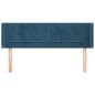 Testiera ad Orecchio Blu Scuro 147x16x78/88 cm in Velluto Testiera ad Orecchio Blu Scuro 147x16x78/88 cm in Velluto