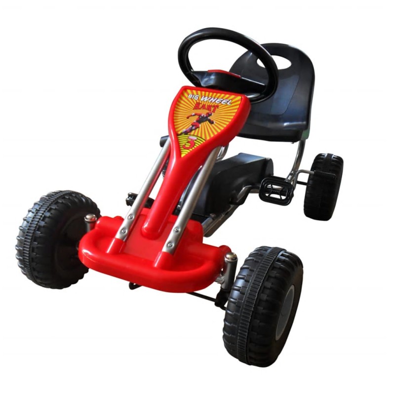 vidaXL Go Kart a Pedali Rosso vidaXL Go Kart a Pedali Rosso