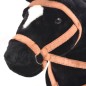 vidaXL Cavallo in Peluche in Piedi Nero vidaXL Cavallo in Peluche in Piedi Nero