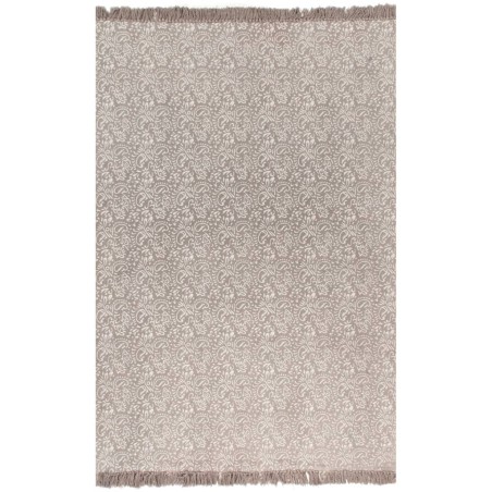 vidaXL Tappeto Kilim in Cotone 160x230 cm con Motivi Grigio Talpa