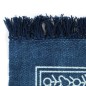 vidaXL Tappeto Kilim in Cotone 120x180 cm Blu con Motivi vidaXL Tappeto Kilim in Cotone 120x180 cm Blu con Motivi