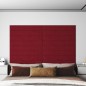 Pannelli Murali 12 pz Rosso Vino 90x15 cm Velluto 1,62 m² Pannelli Murali 12 pz Rosso Vino 90x15 cm Velluto 1,62 m²