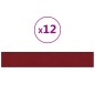 Pannelli Murali 12 pz Rosso Vino 90x15 cm Velluto 1,62 m² Pannelli Murali 12 pz Rosso Vino 90x15 cm Velluto 1,62 m²