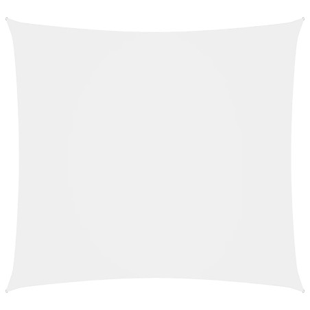 Parasole a Vela in Tela Oxford Quadrata 7x7 m Bianco