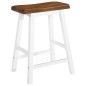 vidaXL Set Tavolo da Bar e Sgabelli 3 pz in Legno Massello vidaXL Set Tavolo da Bar e Sgabelli 3 pz in Legno Massello