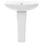 vidaXL Lavandino a Colonna in Ceramica Bianca 650x520x200 mm 