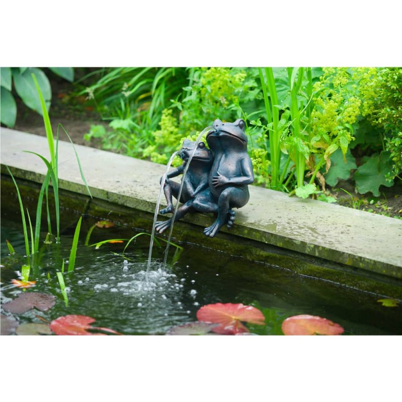 Ubbink Ornamento Acquatico 2 Ranocchi 22 cm 1386074 Ubbink Ornamento Acquatico 2 Ranocchi 22 cm 1386074