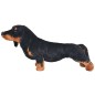 vidaXL Cane Bassotto in Peluche in Piedi Nero XXL vidaXL Cane Bassotto in Peluche in Piedi Nero XXL