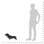 vidaXL Cane Bassotto in Peluche in Piedi Nero XXL vidaXL Cane Bassotto in Peluche in Piedi Nero XXL