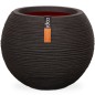 Capi Vaso a Sfera Nature Rib 62x48 cm Nero KBLR271 Capi Vaso a Sfera Nature Rib 62x48 cm Nero KBLR271